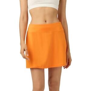 $44 FILA Orange Golf/Tennis Mini Skort Skirt with Shorts Liner - XS
